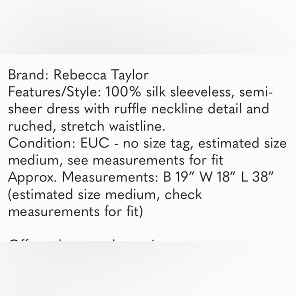 REBECCA TAYLOR sleeveless dress - Picture 7 of 7